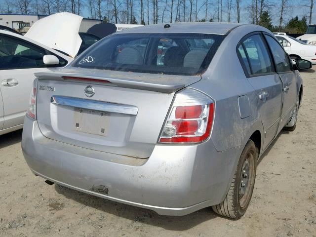 3N1AB6AP8CL758076 - 2012 NISSAN SENTRA 2.0 SILVER photo 4