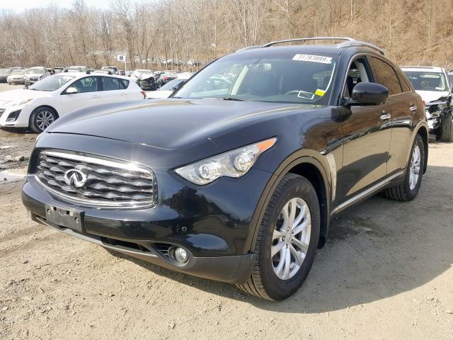 JNRAS18W59M158451 - 2009 INFINITI FX35 BLACK photo 2