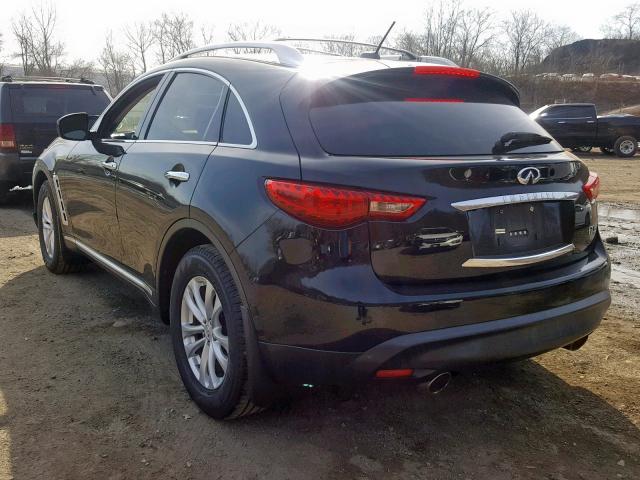 JNRAS18W59M158451 - 2009 INFINITI FX35 BLACK photo 3