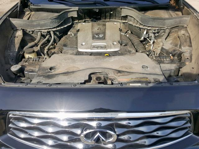 JNRAS18W59M158451 - 2009 INFINITI FX35 BLACK photo 7