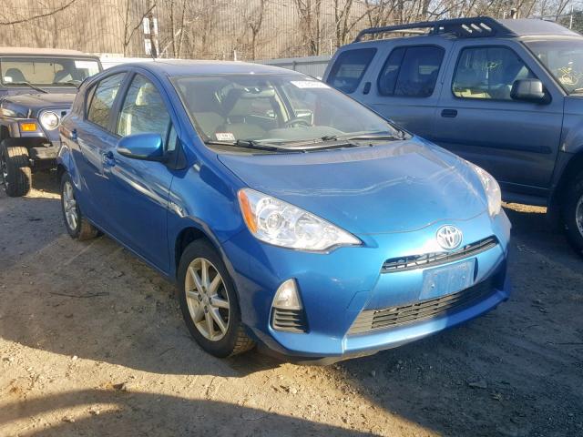 JTDKDTB36E1083747 - 2014 TOYOTA PRIUS C BLUE photo 1