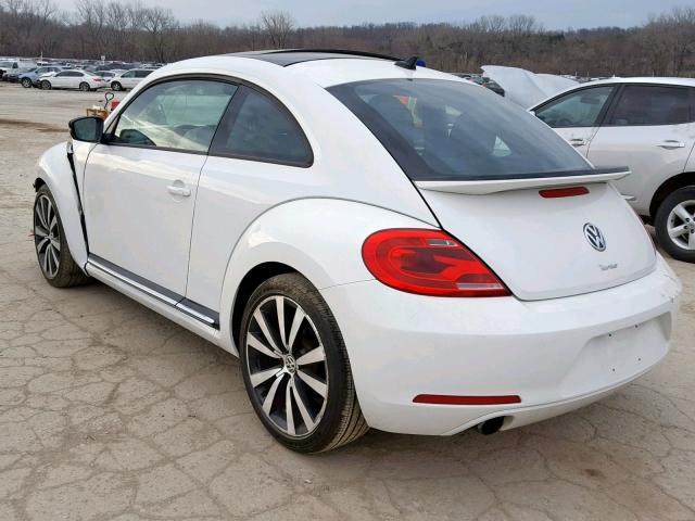 3VWV67AT7CM644969 - 2012 VOLKSWAGEN BEETLE TUR WHITE photo 3