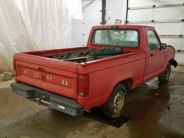 1FTCR10A0MTA07892 - 1991 FORD RANGER RED photo 4