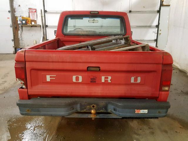 1FTCR10A0MTA07892 - 1991 FORD RANGER RED photo 6