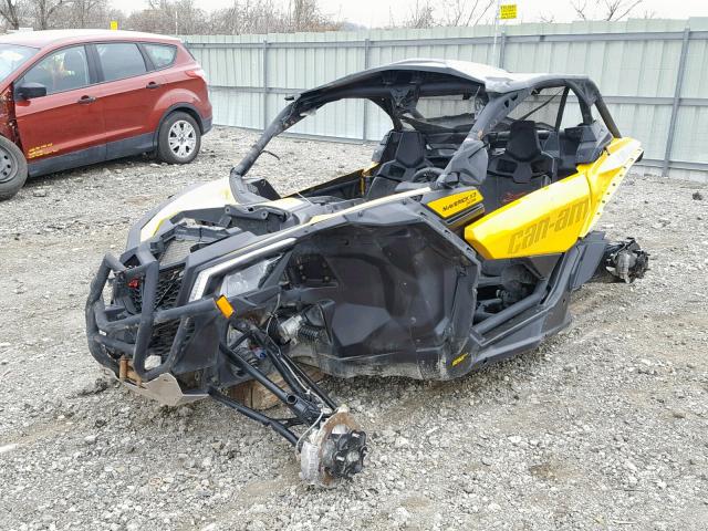 3JBVDAW28HK001591 - 2017 CAN-AM MAVERICK X YELLOW photo 2