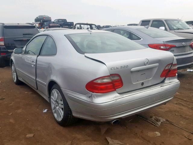 WDBLJ65GX2T118401 - 2002 MERCEDES-BENZ CLK 320 SILVER photo 3