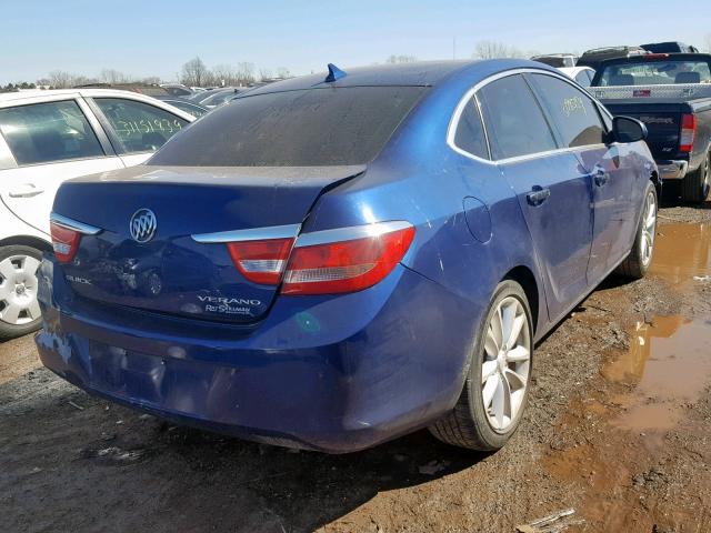 1G4PP5SK0D4157771 - 2013 BUICK VERANO BLUE photo 4