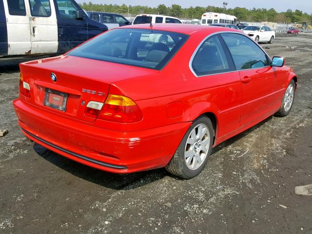 WBABM3347YJN63207 - 2000 BMW 323 CI RED photo 4