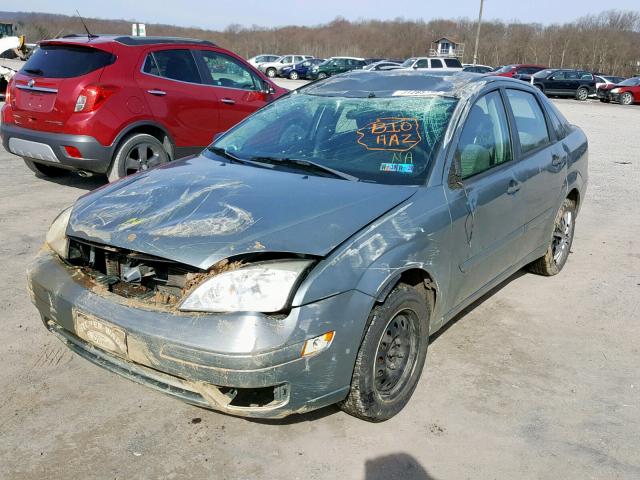 1FAFP34N86W216056 - 2006 FORD FOCUS ZX4 GREEN photo 2