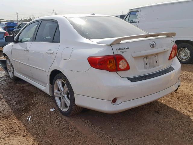 1NXBE40E29Z121465 - 2009 TOYOTA COROLLA XR 白色 照片 3
