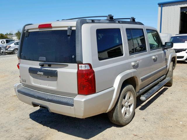 1J8HG48K37C553304 - 2007 JEEP COMMANDER TAN photo 4