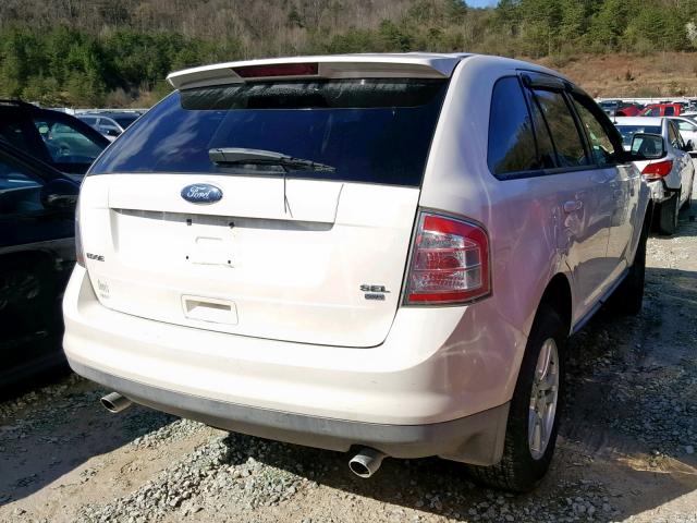 2FMDK48C58BA18159 - 2008 FORD EDGE SEL WHITE photo 4