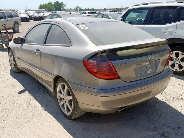 WDBRN40J34A591075 - 2004 MERCEDES-BENZ C 230K SPO SILVER photo 3