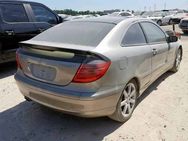 WDBRN40J34A591075 - 2004 MERCEDES-BENZ C 230K SPO SILVER photo 4