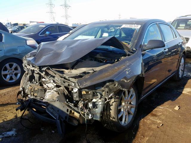 1G1ZK57708F264404 - 2008 CHEVROLET MALIBU LTZ BLACK photo 2