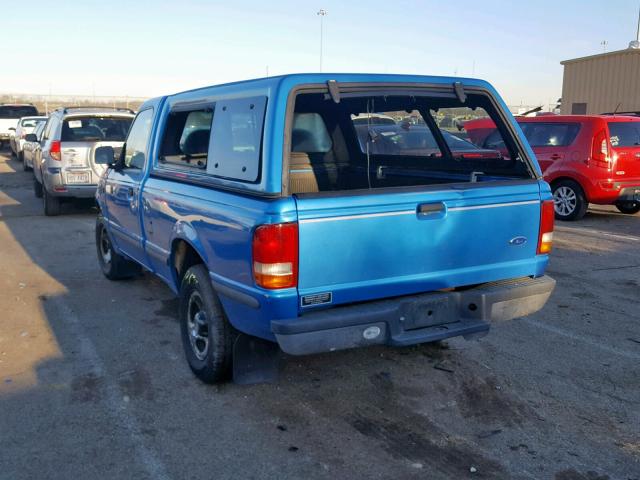 1FTCR10U1RUB82910 - 1994 FORD RANGER BLUE photo 3