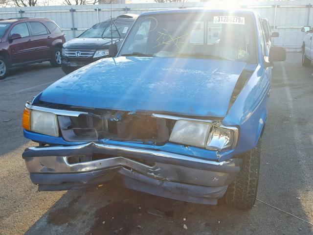 1FTCR10U1RUB82910 - 1994 FORD RANGER BLUE photo 9