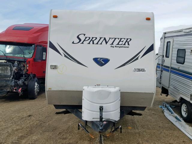 4YDT30022C1530391 - 2012 KEYSTONE TRAILER WHITE photo 2