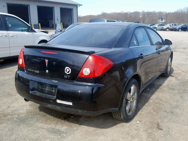 1G2ZH58N774171025 - 2007 PONTIAC G6 GT BLACK photo 4