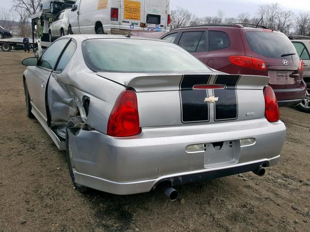 2G1WL16C279362414 - 2007 CHEVROLET MONTE CARL SILVER photo 3