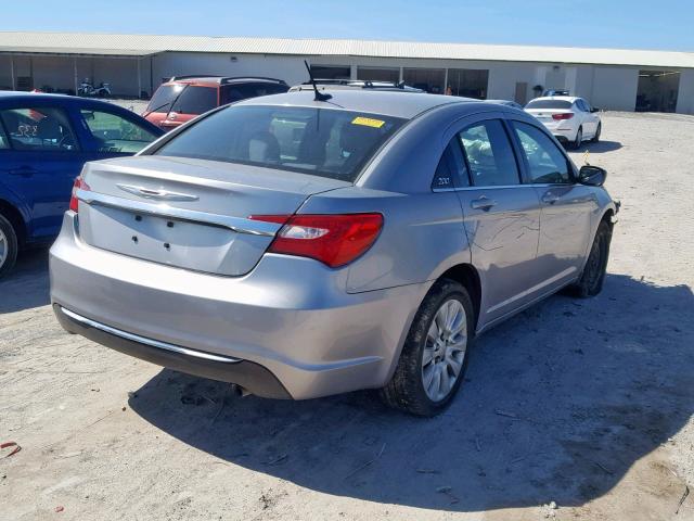 1C3CCBAB8DN691274 - 2013 CHRYSLER 200 LX SILVER photo 4