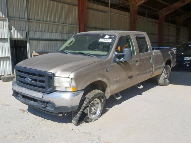 1FTSW31P44EB50013 - 2004 FORD F350 SRW S GOLD photo 2