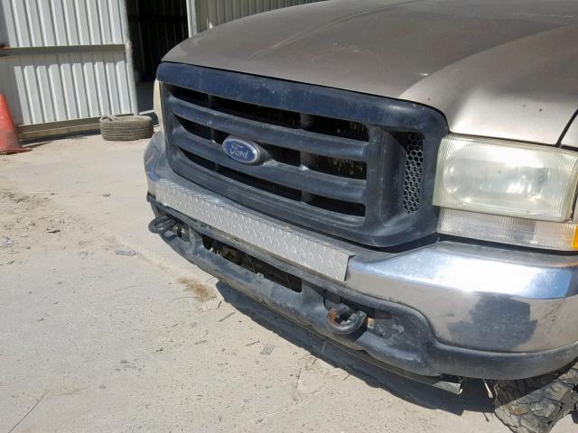 1FTSW31P44EB50013 - 2004 FORD F350 SRW S GOLD photo 9