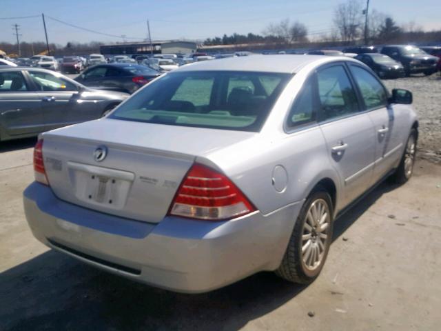 1MEFM43135G623765 - 2005 MERCURY MONTEGO PR SILVER photo 4