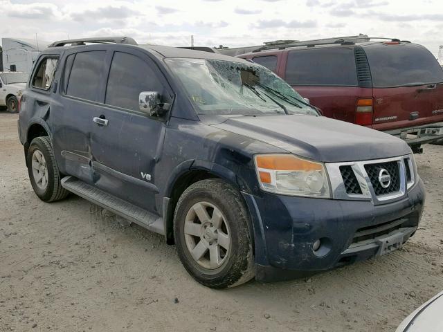 5N1BA08D48N604917 - 2008 NISSAN ARMADA SE BLUE photo 1