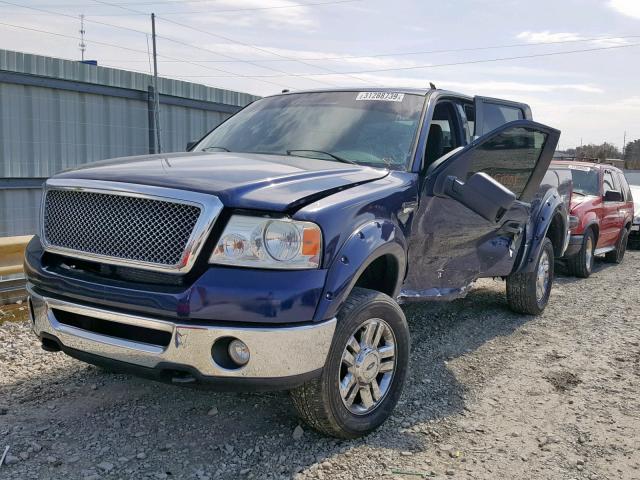 1FTRW14W28FB90662 - 2008 FORD F150 SUPER BLUE photo 2