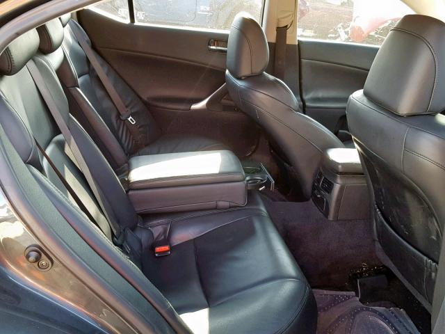 JTHBK262185056114 - 2008 LEXUS IS 250 GRAY photo 6