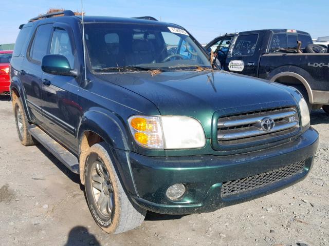 5TDZT38A84S237559 - 2004 TOYOTA SEQUOIA LI GREEN photo 1