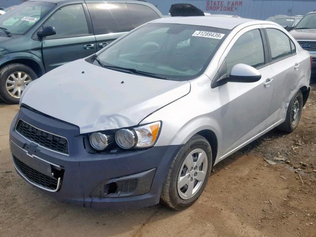 1G1JB5SH0D4135338 - 2013 CHEVROLET SONIC LS SILVER photo 2