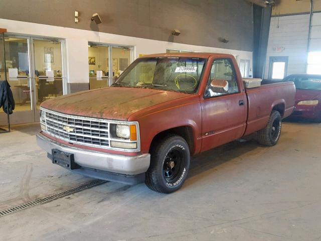 2GCDC14ZXJ1151182 - 1988 CHEVROLET GMT-400 C1 RED photo 2