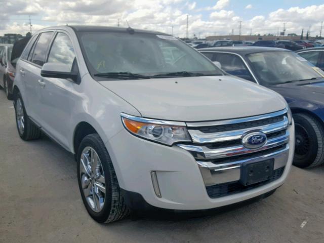 2FMDK3JC8DBC06821 - 2013 FORD EDGE SEL WHITE photo 1