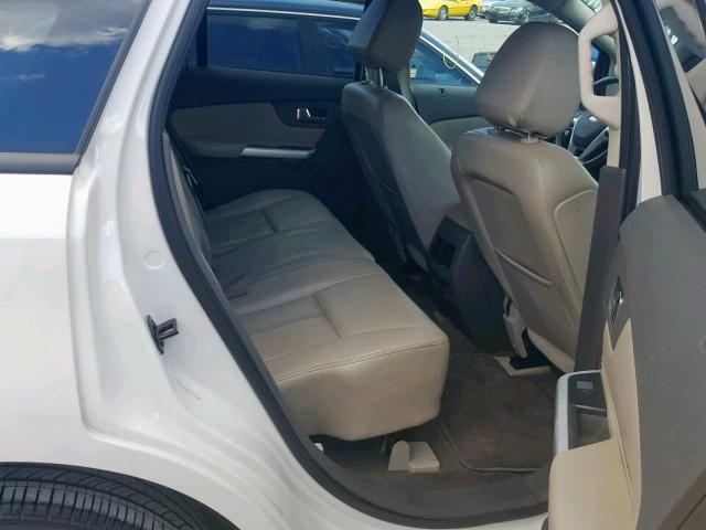 2FMDK3JC8DBC06821 - 2013 FORD EDGE SEL WHITE photo 6