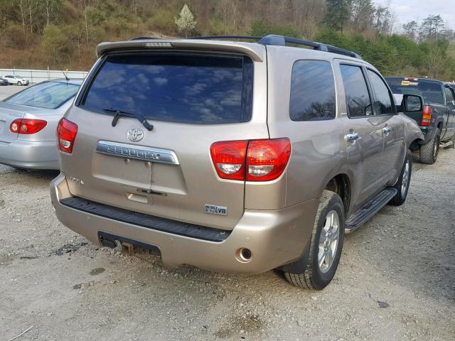 5TDBY68A78S017310 - 2008 TOYOTA SEQUOIA LI GOLD photo 4