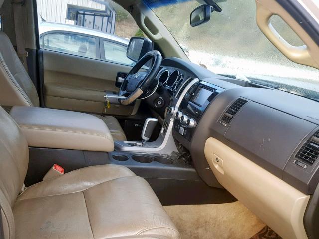 5TDBY68A78S017310 - 2008 TOYOTA SEQUOIA LI GOLD photo 5