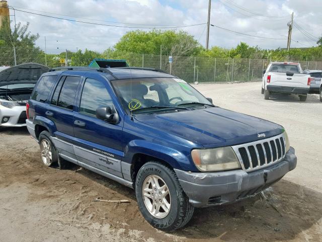 1J4GX48SX2C316458 - 2002 JEEP GRAND CHER BLUE photo 1