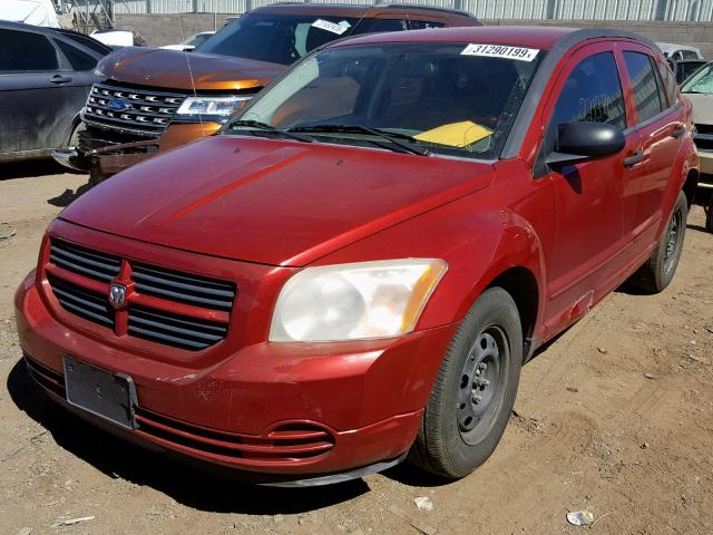 1B3HB28B67D269624 - 2007 DODGE CALIBER RED photo 2