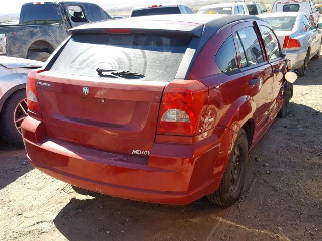 1B3HB28B67D269624 - 2007 DODGE CALIBER RED photo 4