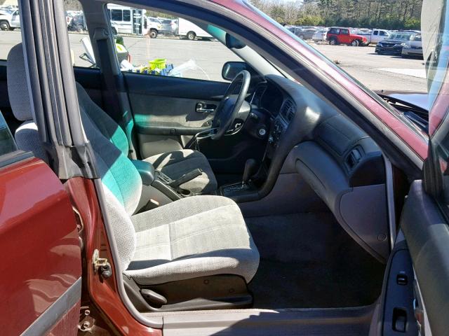 4S3BE635517203267 - 2001 SUBARU LEGACY L BURGUNDY photo 5