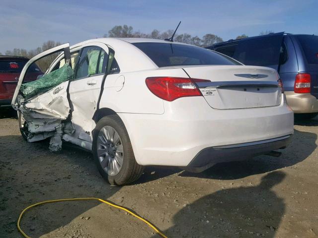 1C3CCBAB9EN122046 - 2014 CHRYSLER 200 LX WHITE photo 3