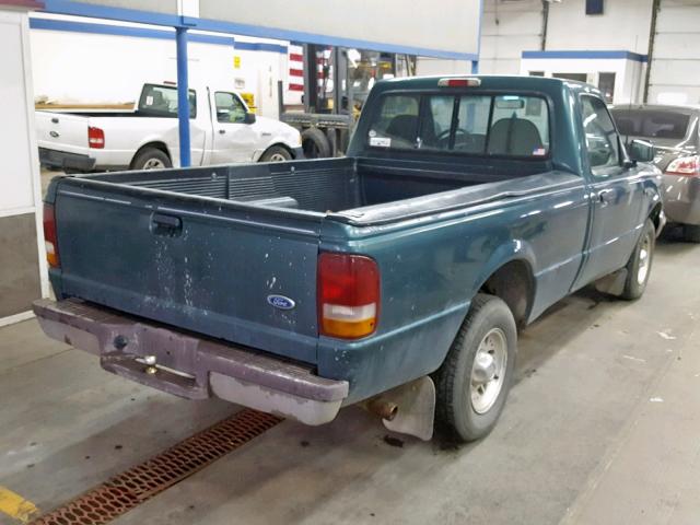 1FTCR10U6SPA26365 - 1995 FORD RANGER GREEN photo 4