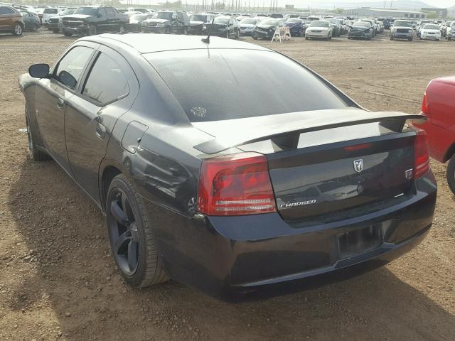 2B3KA33GX8H305031 - 2008 DODGE CHARGER SX BLACK photo 3