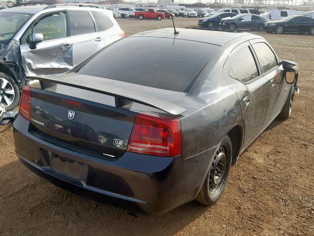 2B3KA33GX8H305031 - 2008 DODGE CHARGER SX BLACK photo 4