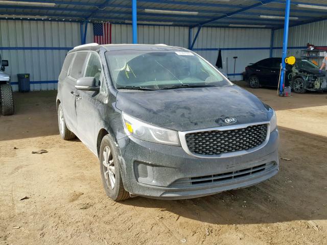 KNDMB5C17F6031491 - 2015 KIA SEDONA LX BLACK photo 1