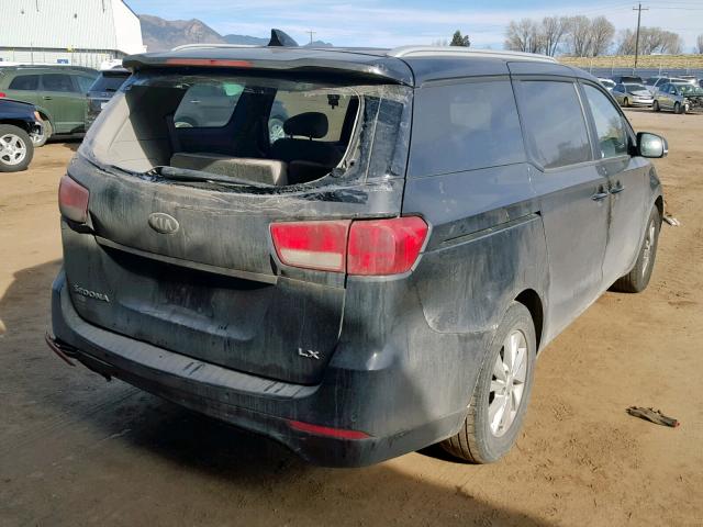 KNDMB5C17F6031491 - 2015 KIA SEDONA LX BLACK photo 4