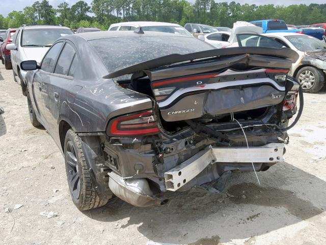 2C3CDXHG0HH641866 - 2017 DODGE CHARGER SX GRAY photo 3