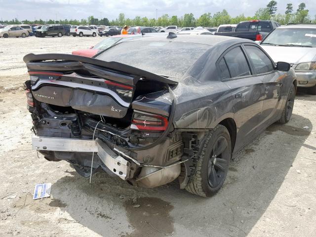 2C3CDXHG0HH641866 - 2017 DODGE CHARGER SX GRAY photo 4